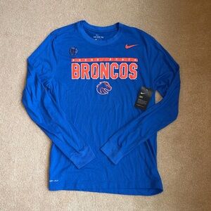 Nike Boise State Broncos Long Sleeve Men's Tee NWT